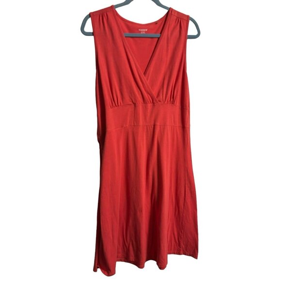 Horny Toad & Co Sleeveless Tank‎ Dress Large Organic Cotton Coral - Picture 1 of 6